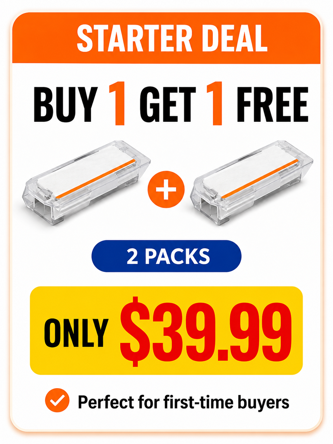 🟧 STARTER DEAL  BUY 1 GET 1 FREE 2 PACKS ONLY $45.99